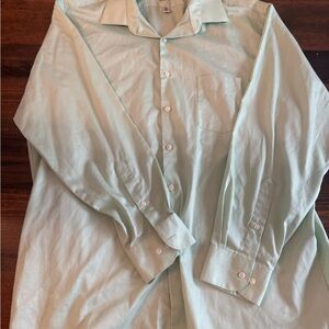 Van Heusen Men's Light green Long-Sleeve Dress Shirt